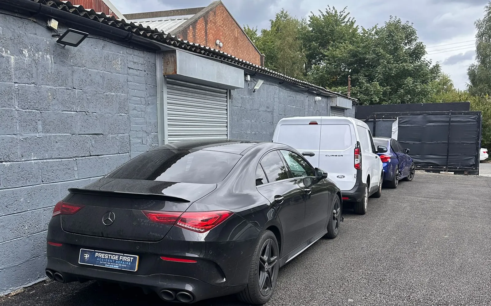 Replacement car arranged after a road traffic accident